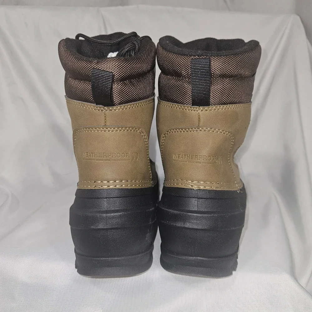 Weatherproof Blake Mens 11 Olive Brown Waterproof 3M Thinsulate Winter Boots NEW